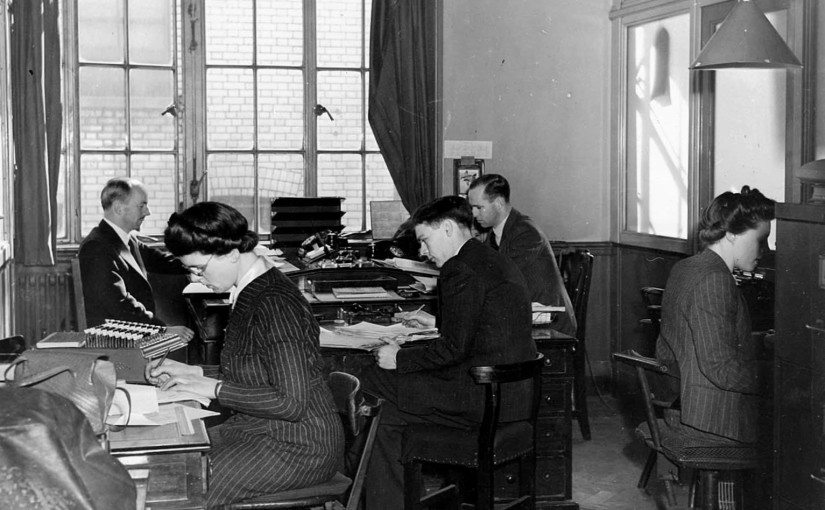 Nortraships office in London, Tanker Departement 1944 (public domain)