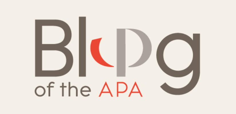 The logo for the APA's blog.